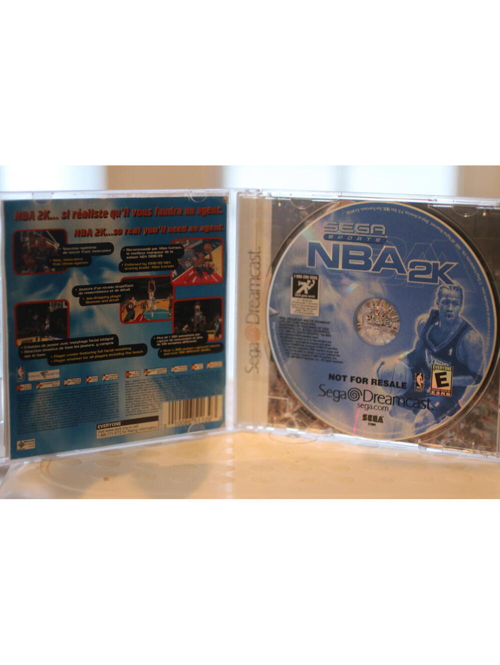 NBA 2K1 (Sega Dreamcast, 1999) Complete CIB - Picture 3 of 4